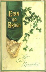 Erin Go Bragh St. Patrick's Day Postcard Postcard