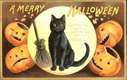 A Merry Halloween Postcard Postcard