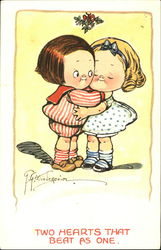 Two Hearts That Beat As One Grace Wiederseim Postcard 