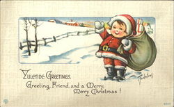 Yuletide Greetings Postcard