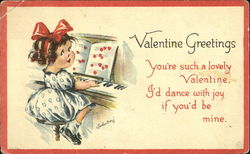 Valentine Greetings Comic Postcard Postcard