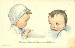 No More Kissing Cause You Slobbers! Charles Twelvetrees Postcard Postcard