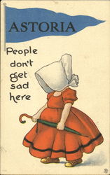 People Don't Get Sad Here Postcard