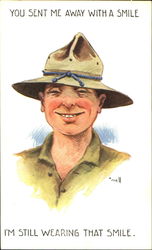 You Sent Me Away With A Smile Postcard