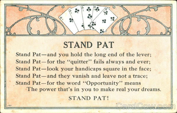Stand Pat Card Games