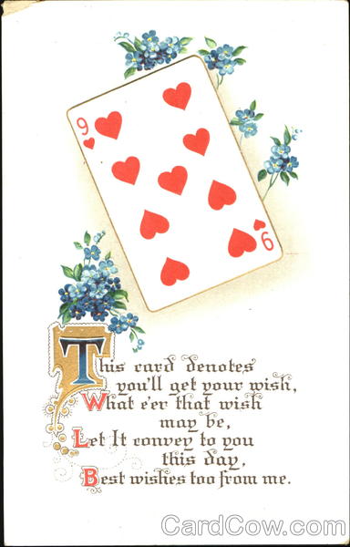 Your Lucky Card! 9 of Hearts Card Games