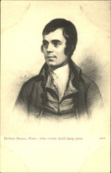 Robert Burns Poets Postcard Postcard