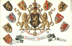 Armoiries Belges Coat of Arms Belgium Benelux Countries Postcard Postcard
