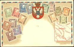 Montenegro Stamps Postcard