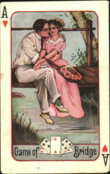 Game Of Bridge Postcard