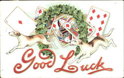 Good Luck Card Games Postcard Postcard