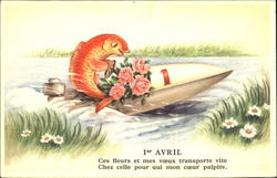 1er Avril Postcard