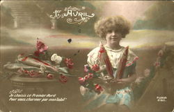 1er Avril Postcard