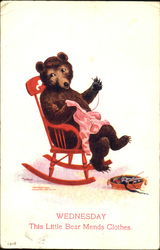 Wednesday Bears Postcard Postcard