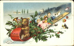 Xmas Limited Bears Postcard Postcard
