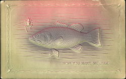 How You Make Me Jump Fish Postcard Postcard