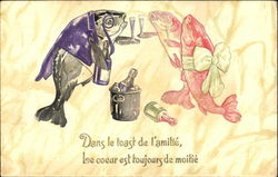 Dans Le Toast De Imamate Be Coeur Est Toujours De Moitie Postcard