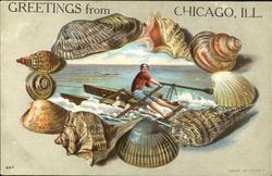 Greetings From Chicago Postcard
