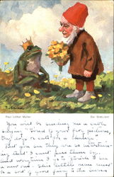Paul Lothar Muller Der Gratulant Frogs Postcard Postcard