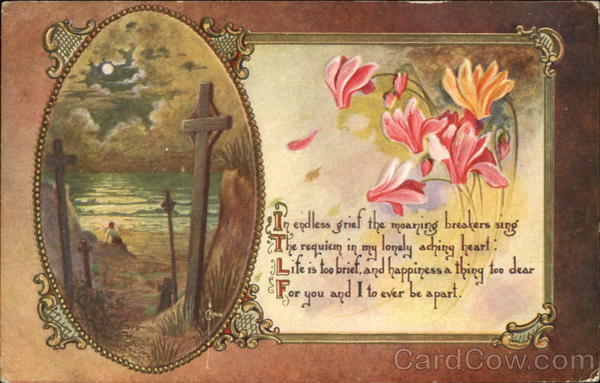 Crosses on the beach and flowers C. Ryan