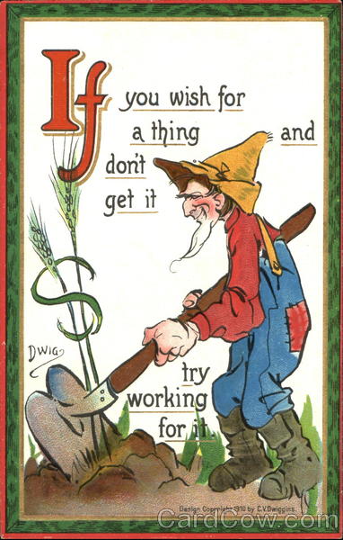 If You Wish For A Thing And Don't Get It Try Working For It