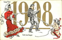 Leap Year 1908 Postcard