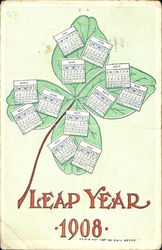 Leap Year 1908 Postcard