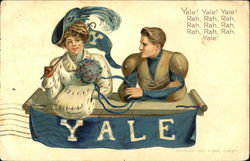 Yale College Girls Postcard Postcard