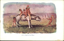 Cupid In The West Native Americana Postcard Postcard