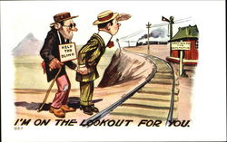 I'm On The Lookout For You Postcard