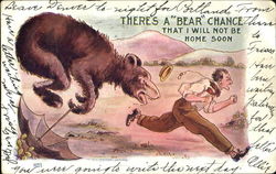 There's A Bear Chance That I Will Not Be Home Soon Bears Postcard Postcard