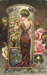 Fair As The Rose Postcard