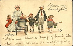 I Have My Hands Full Postcard