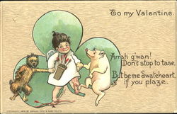 To My Valentine E. Curtis Postcard Postcard