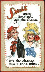 Smile Every Time You Get The Chance DWIG Postcard Postcard