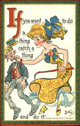 Catch a Thing DWIG Postcard Postcard