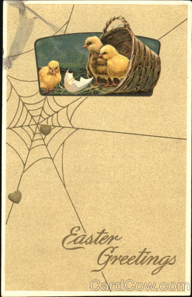 Three little Easter chicks With Chicks