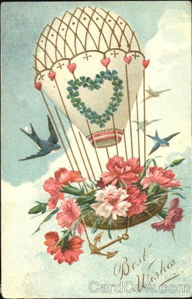 Hot Air Balloon & Birds Easter