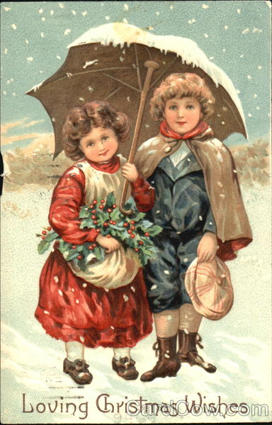 Cute kid on snow Children