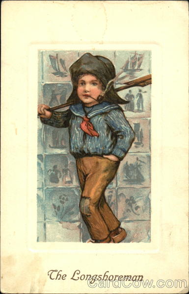 Boy smoking Pipe Dutch Children