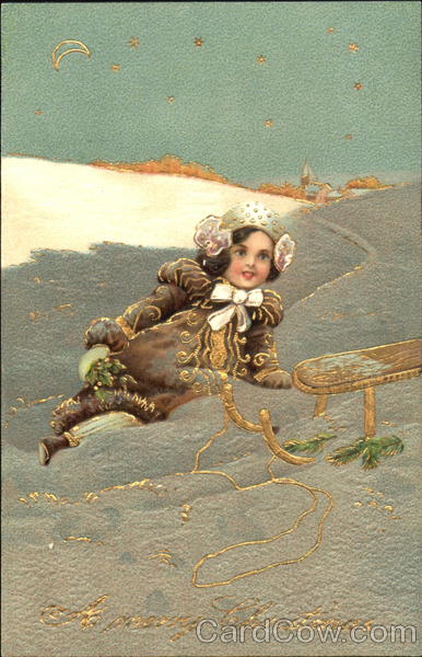 Girl Sledding Girls