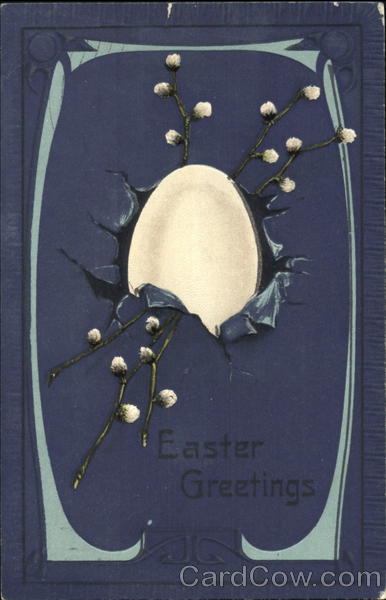 easter greetings with flowers Eggs