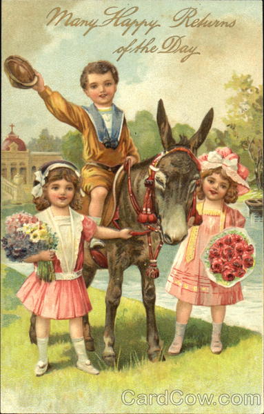 Children with Donkey Donkeys
