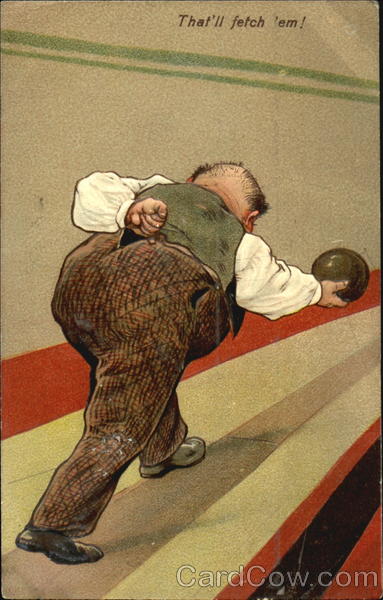 Man with a bowling ball