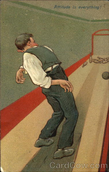 man bowling a strike