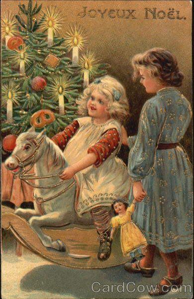 Girls on Christmas Morning Children