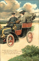 A ouple Goes for a Drive in the Country Postcard