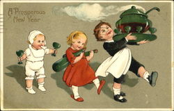 A Party of Three Postcard