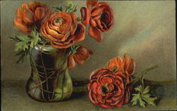 Beautiful Red Flowers Postcard