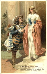 Cyrano de Bergerac with Woman Postcard